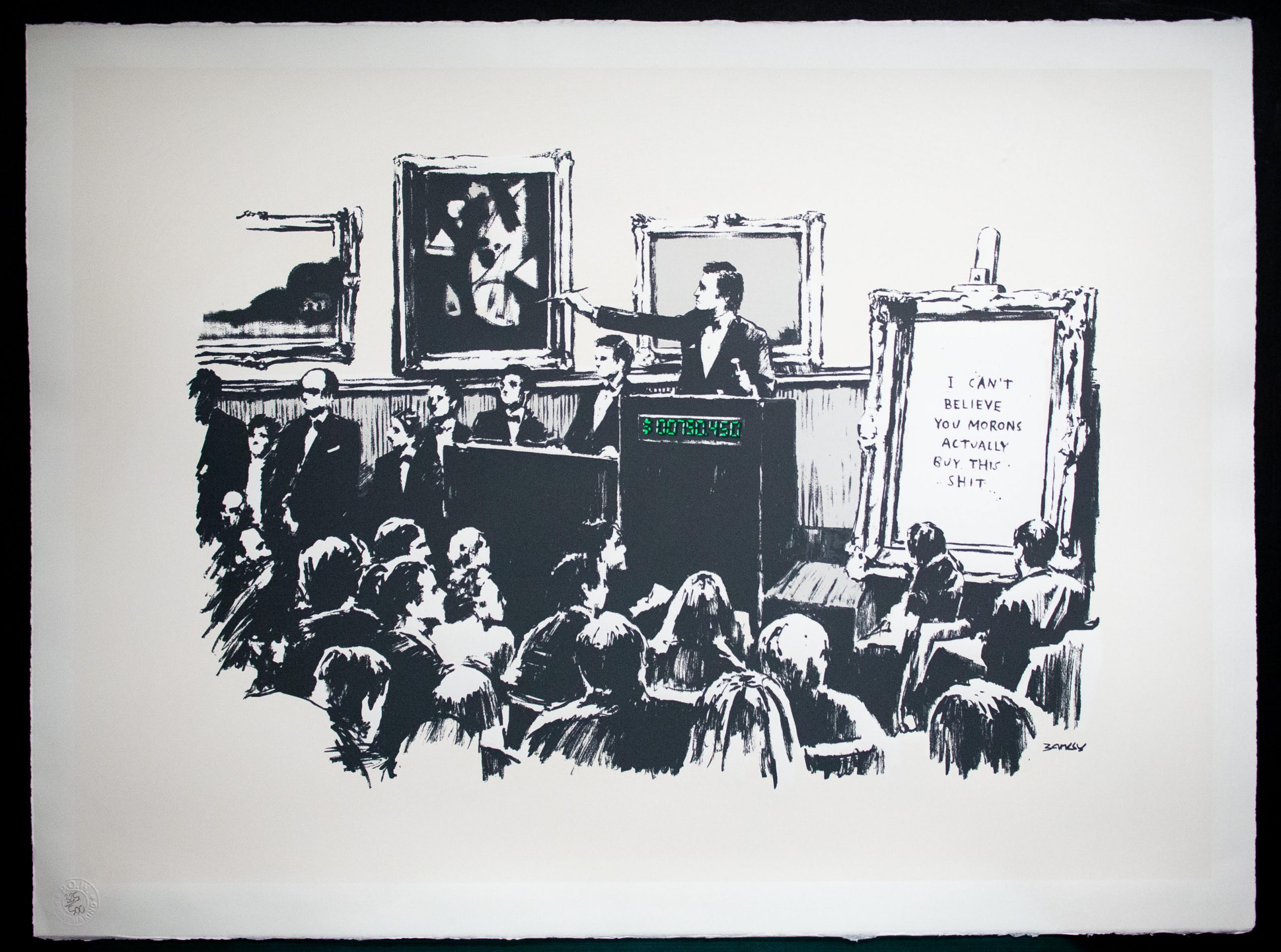 A Group of Crypto Proponents Burned an Original Banksy 'Morons' Print and Turned It Into an NFT