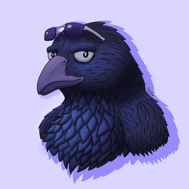 I made this crow, but I don't have any RVN to mint an asset. I hope you like it :_)