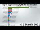 Top 15 Cryptocurrency by Market Capitalization - 2013/2021 Many Coins died over the years