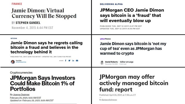 JPMorgan went through the 6 stages of Bitcoin