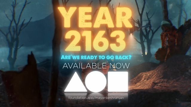 Dropped my 2nd NFT "YEAR 2163" on foundation. Little story behind it on the profile. Link in comments.