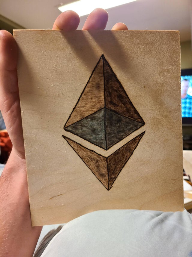 First time wood burning and this is what I decided to burn.