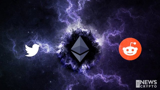 Two Big Social Media Networks Twitter and Reddit Use Ethereum