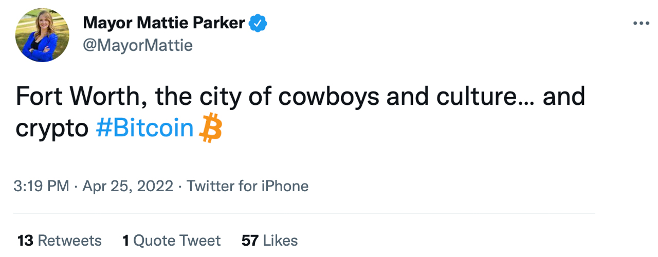 Fort Worth Is Mining Bitcoin in City Hall, Mayor Wants to Transform Region Into a Tech-Friendly City Fort Worth Is Mining Bitcoin in City Hall, Mayor Wants to Transform Region Into a Tech-Friendly City