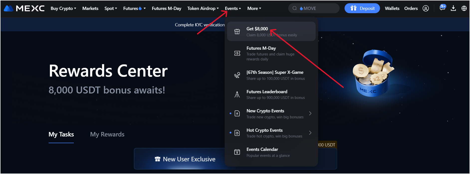 claim mexc signup bonuses
