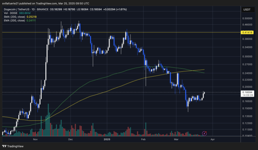 DOGE Bulls trying to start a recovery rally | Source: DOGEUSDT chart on TradingView