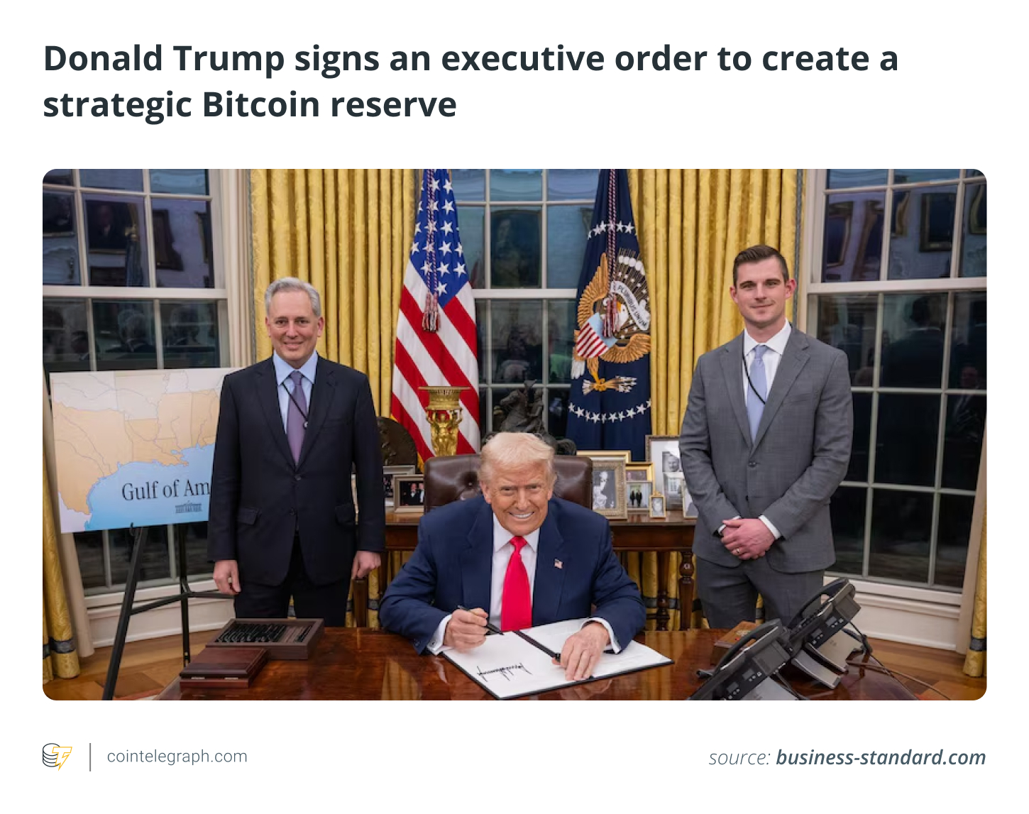 Donald Trump signs an executive order to create a strategic Bitcoin reserve