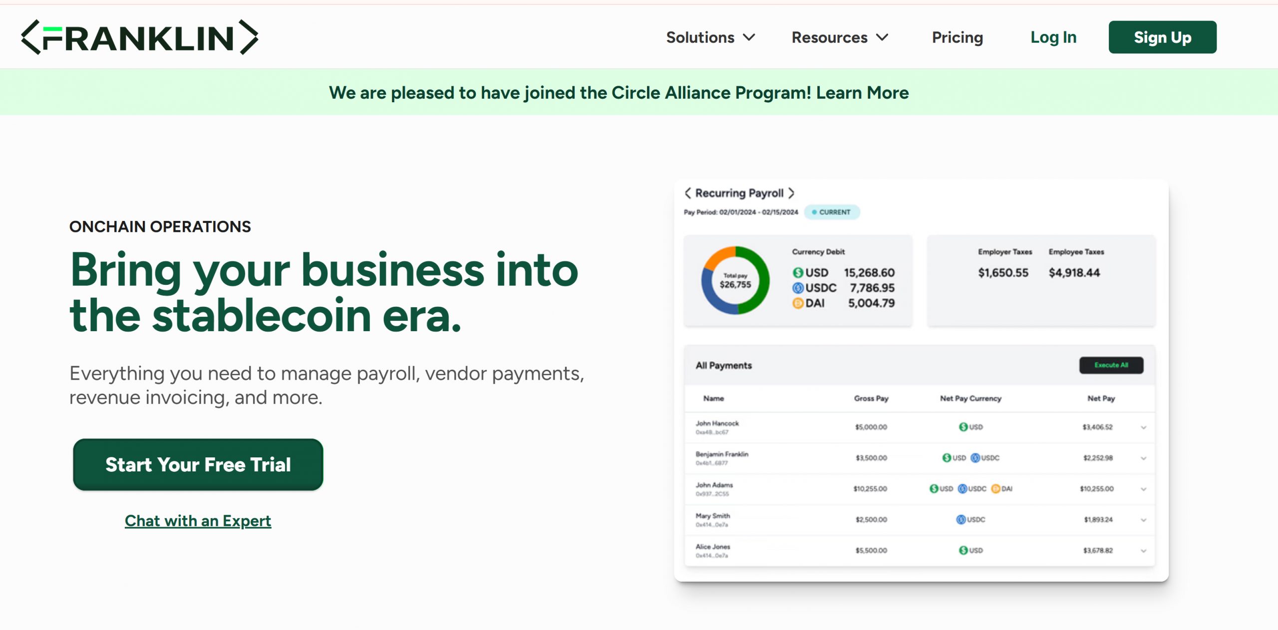Cryptocurrencies, Payroll, Bitcoin Regulation, United States, Lending, Blockchain Storage