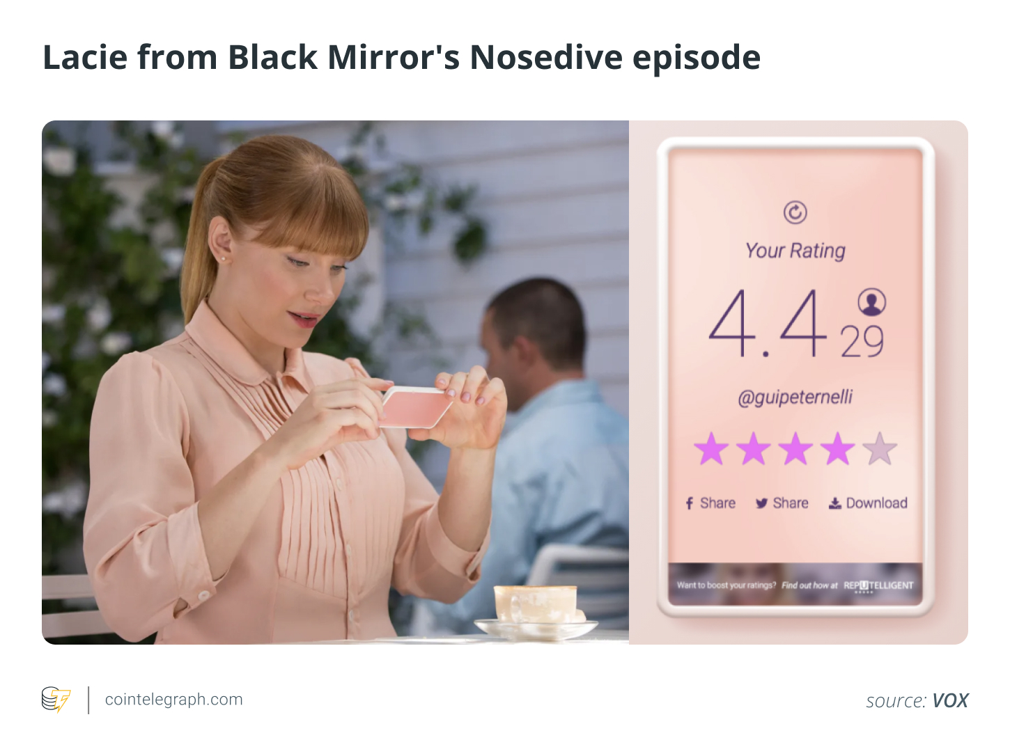 Lacie from Black Mirror's Nosedive episode