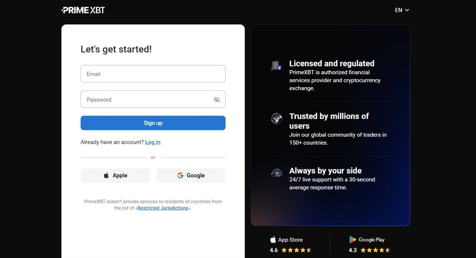 create-new-account-with-primexbt-referral-code