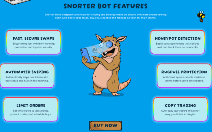 Snorter Bot features