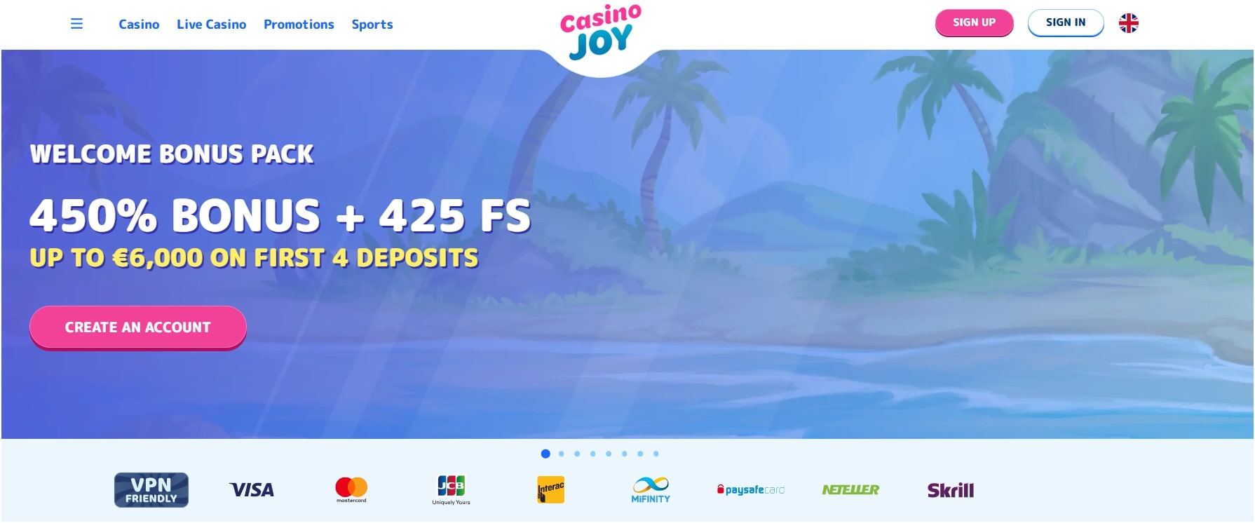 casino-joy-homepage