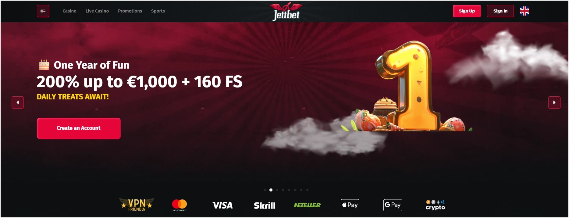 jettbet-casino-homepage