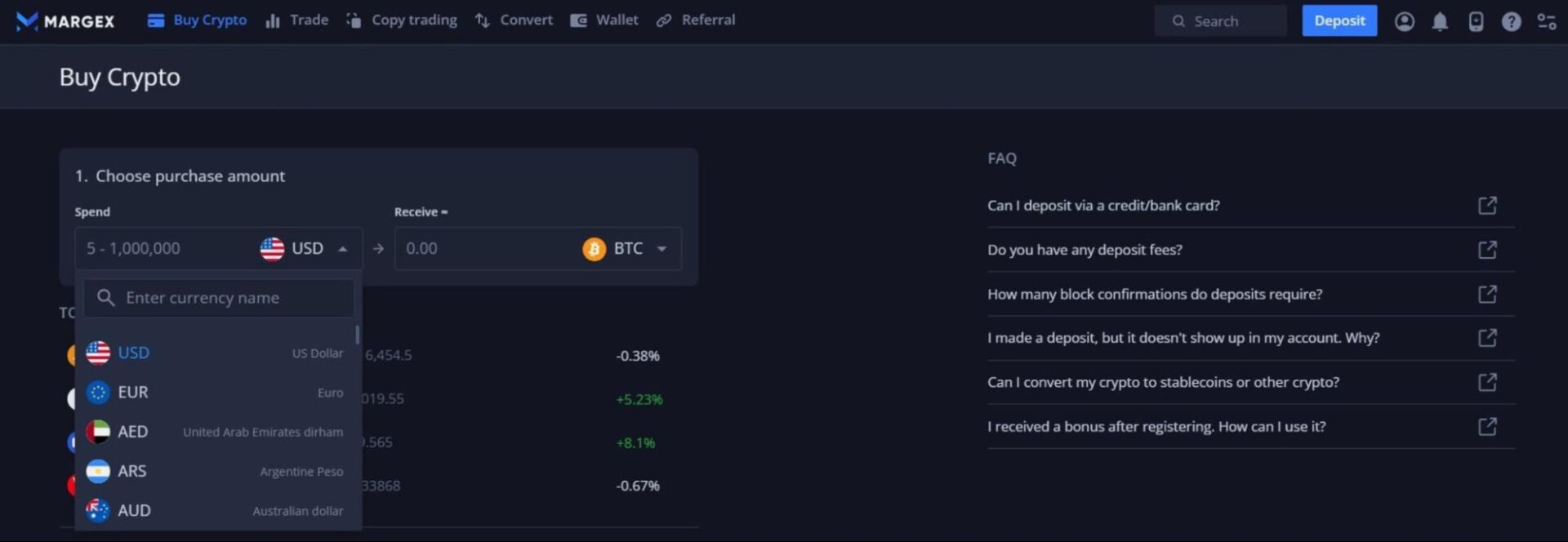 buy-crypto-with-fiat-currencies-on-margex