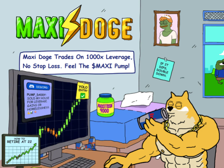 Maxi Doge vibe: pump and lift.