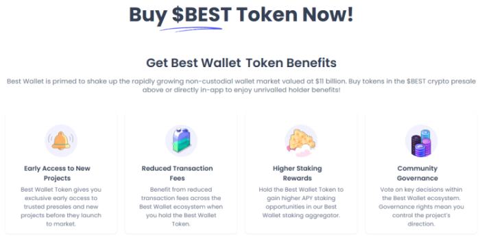 $BEST’s features, including lower transaction fees, governance rights, and early access to new projects.