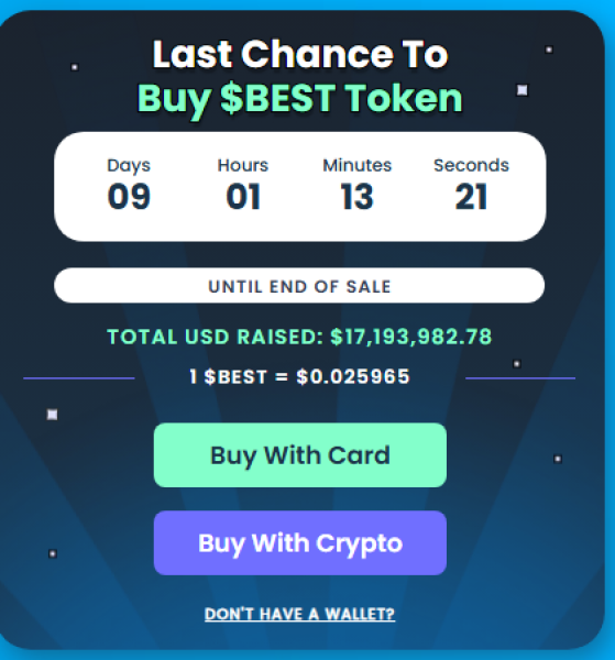 $BEST’s presale numbers.