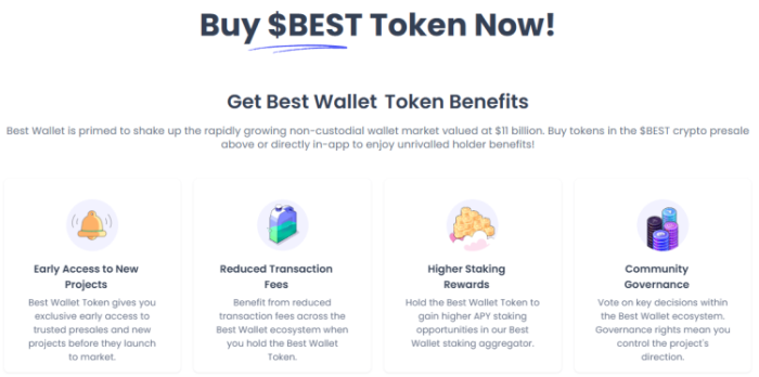 Benefits for $BEST holders within the Best Wallet ecosystem.