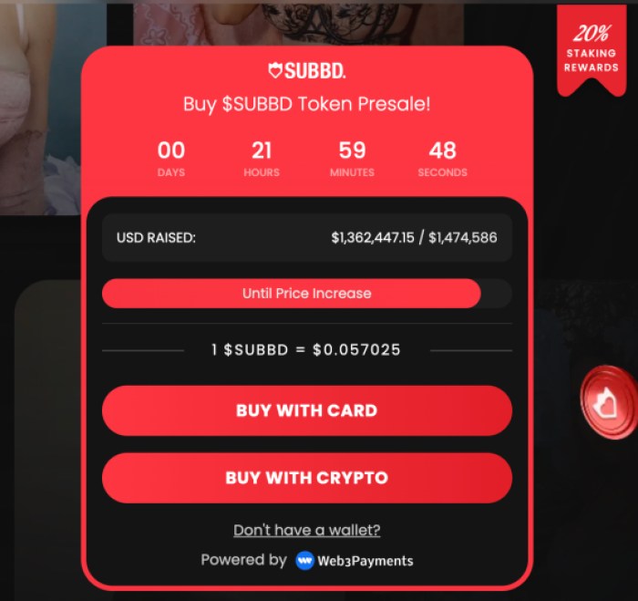 SUBBD Token Price Today